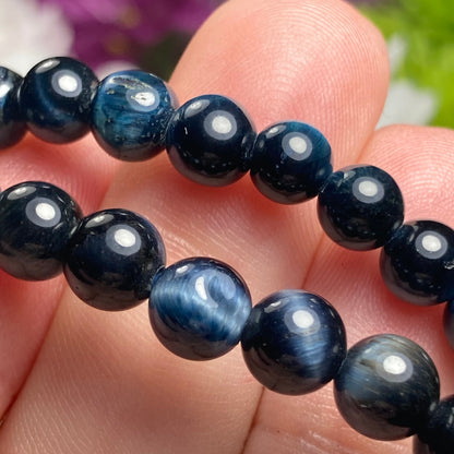 Blue Tigers Eye Bracelet