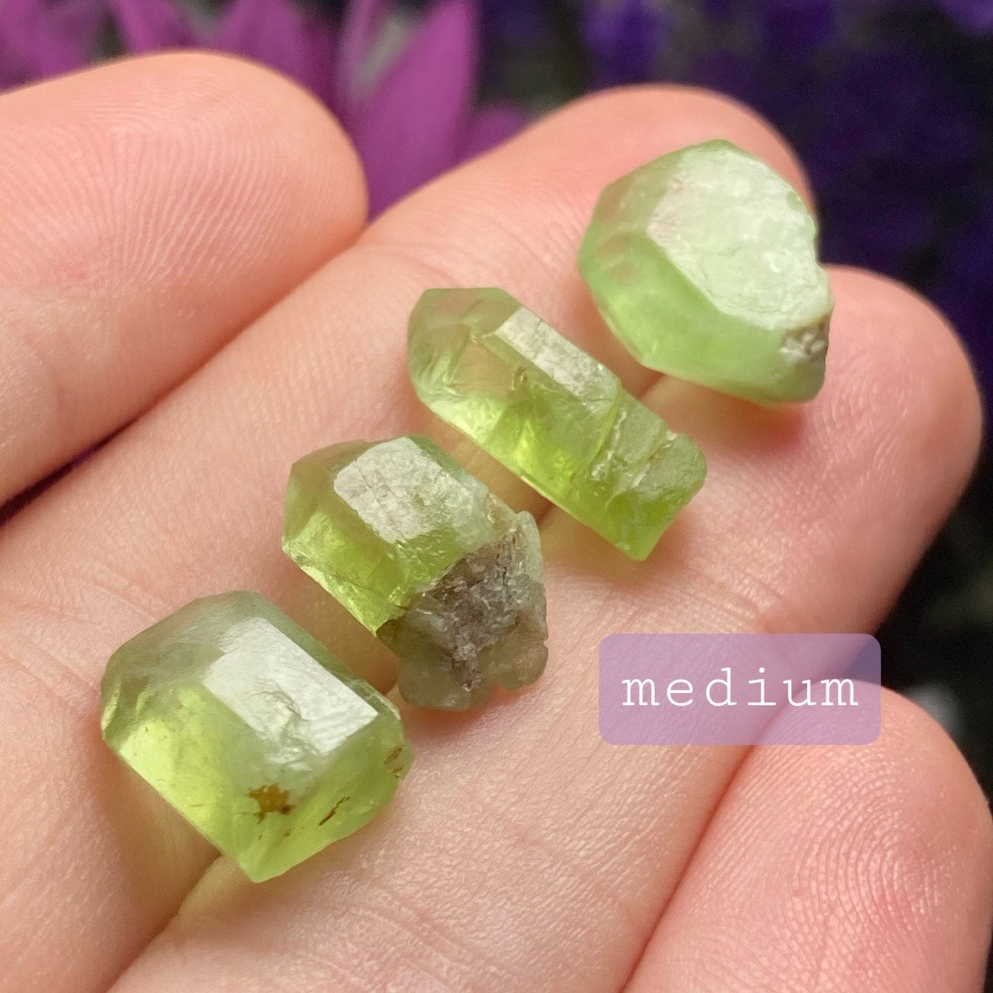 Terminated Peridot Crystal