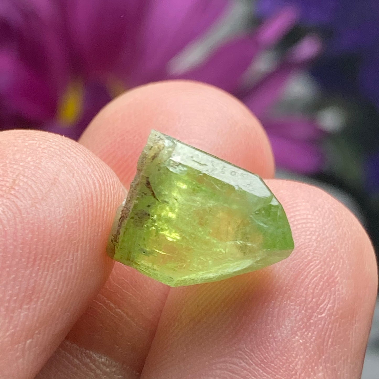Terminated Peridot Crystal