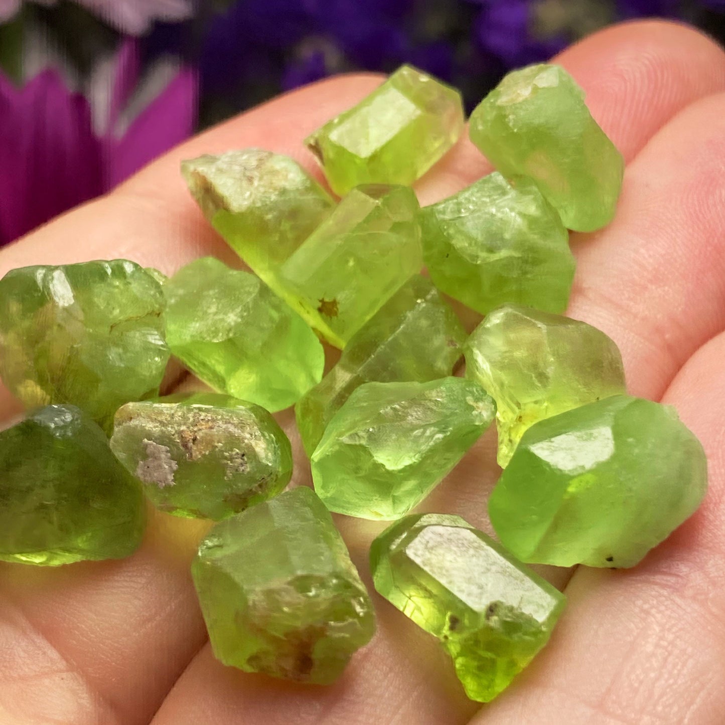 Terminated Peridot Crystal