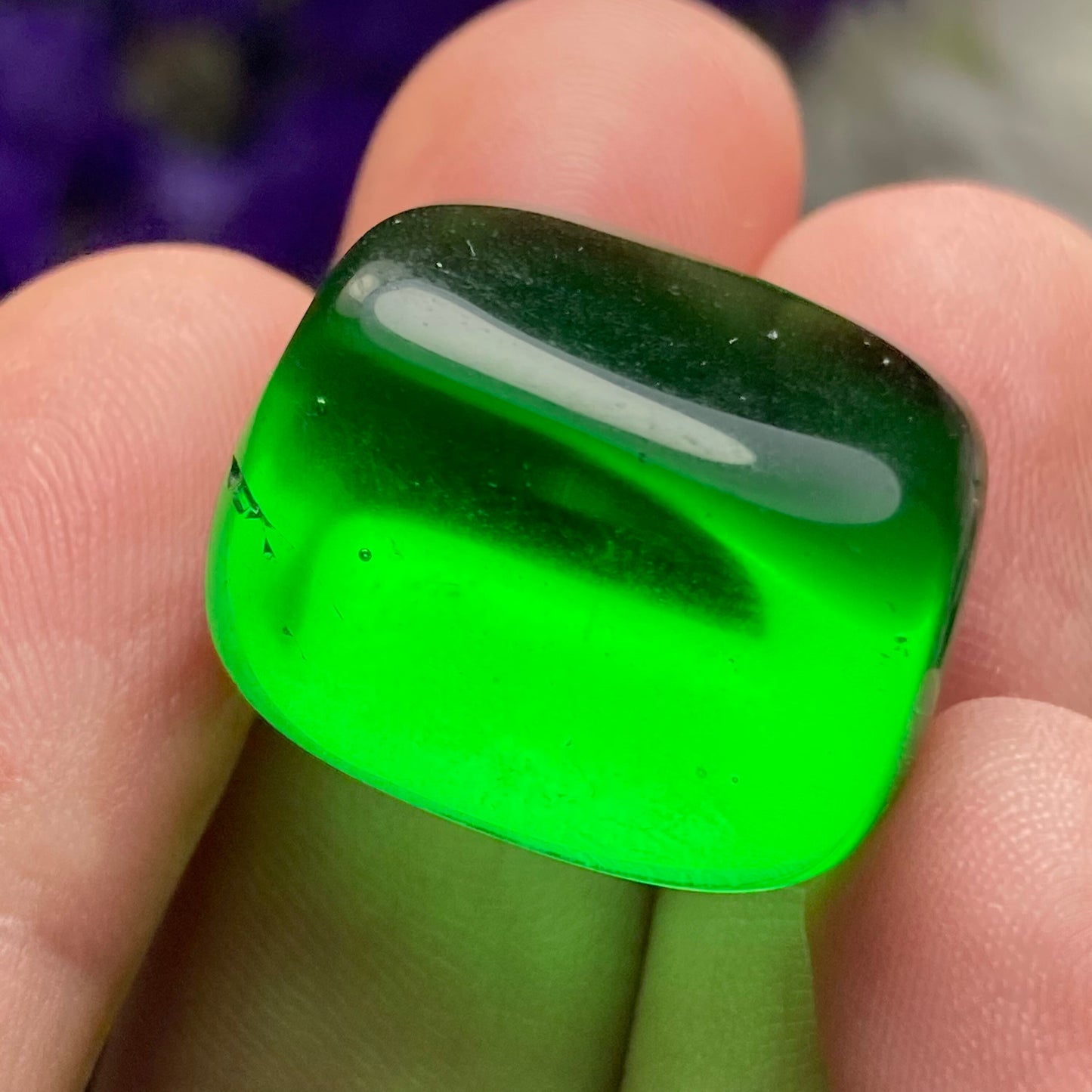 Green Obsidian Crystal