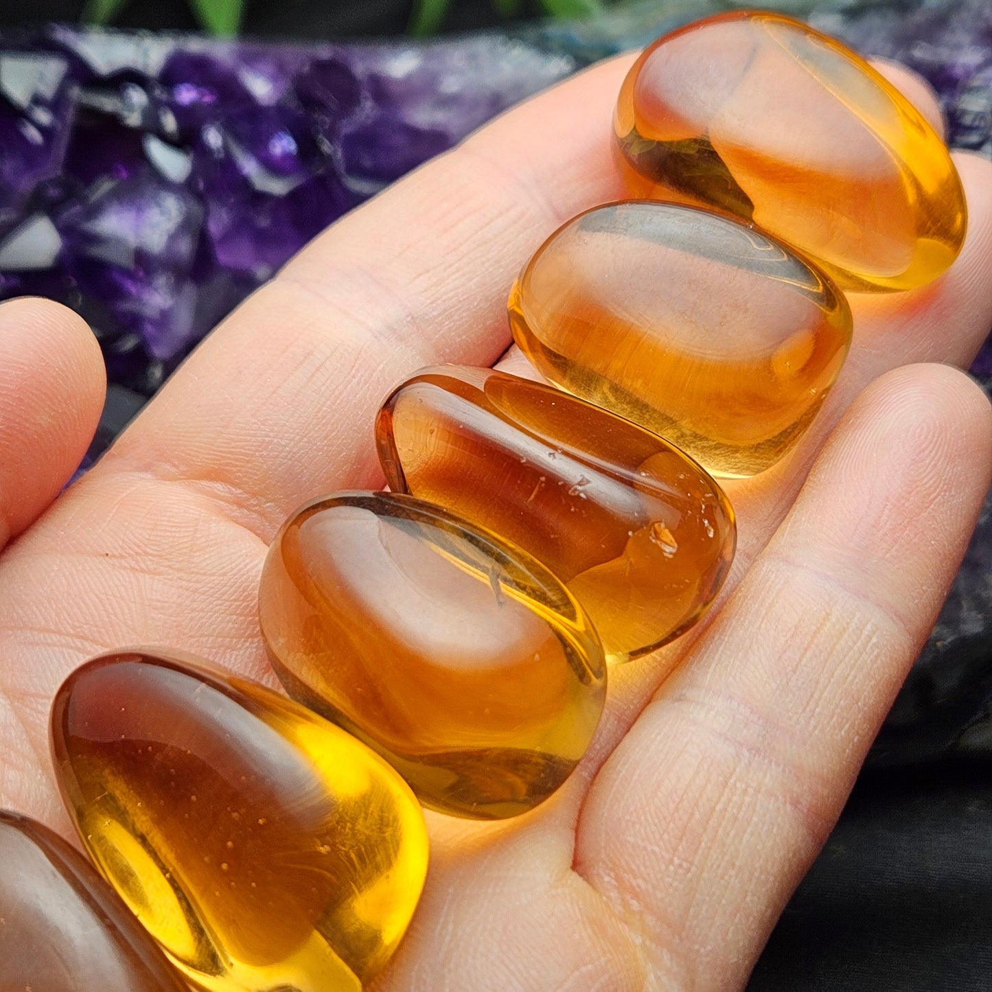 Orange Obsidian Crystal