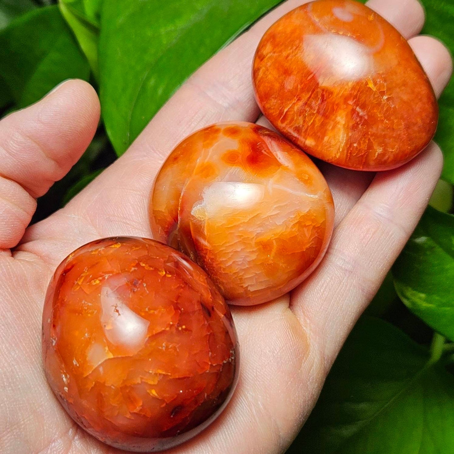 Carnelian Palm Stone
