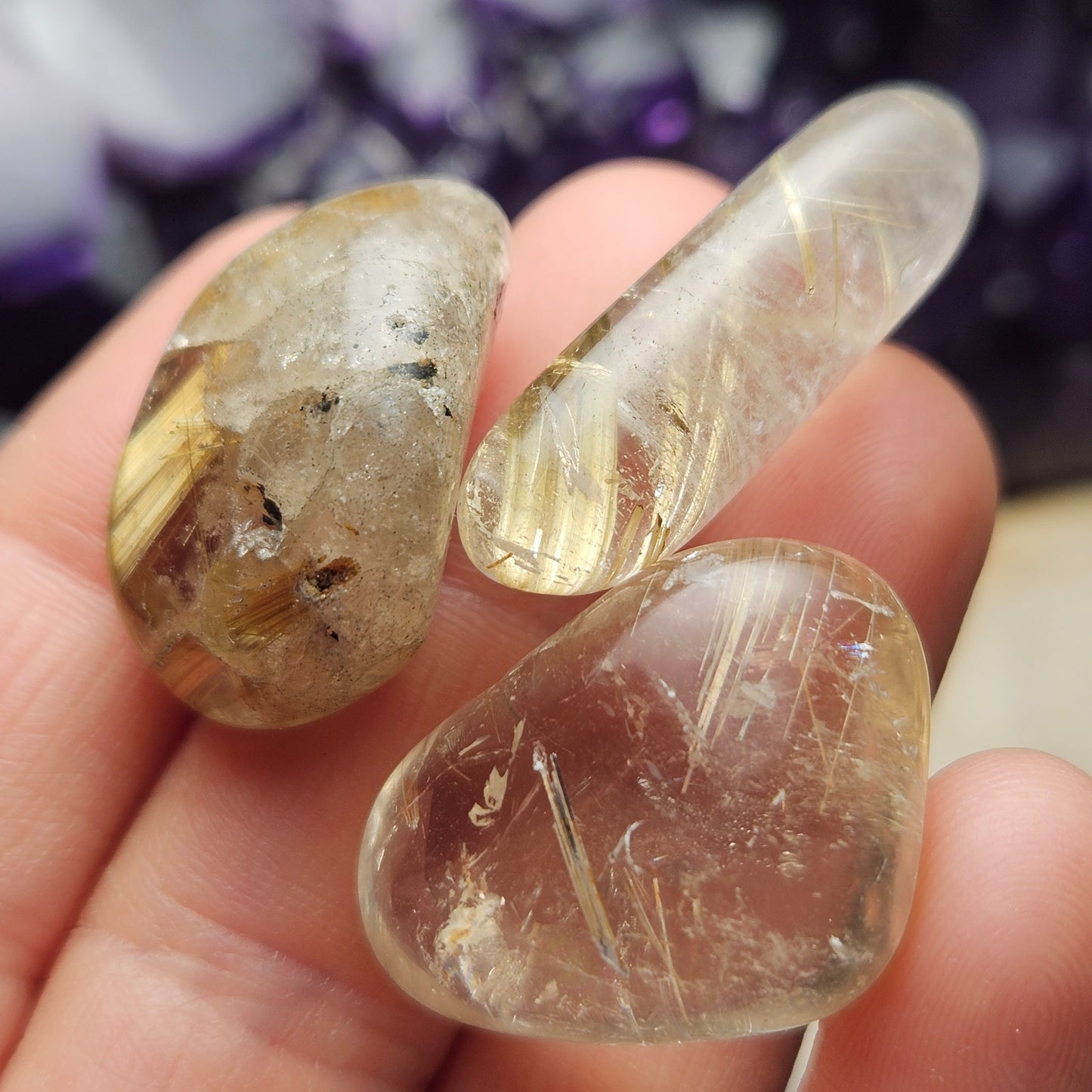 Golden Rutilated Quartz Crystal