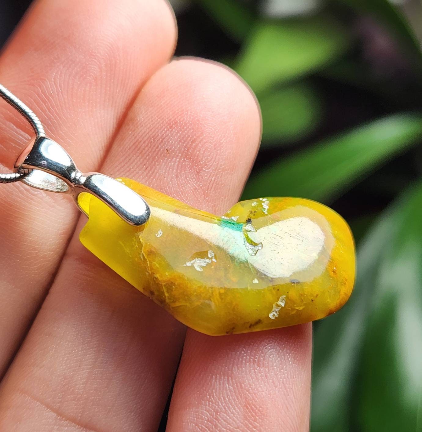 Gaspeite Pendant