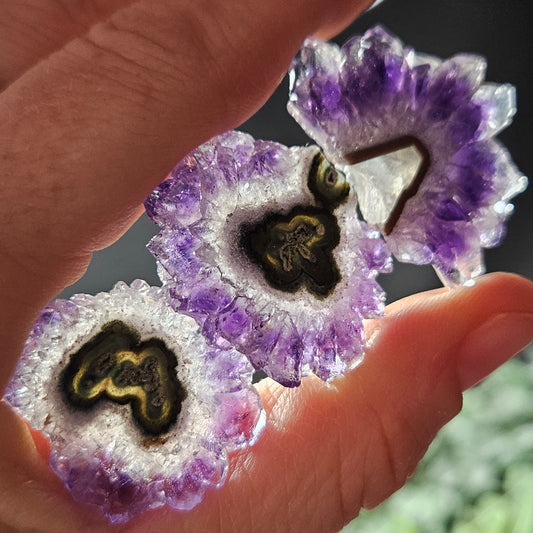 Amethyst Stalactite Crystal Slice