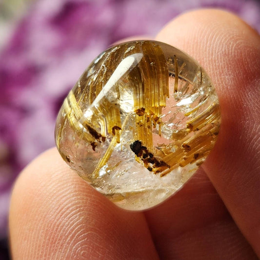 Golden Rutilated Quartz Crystal