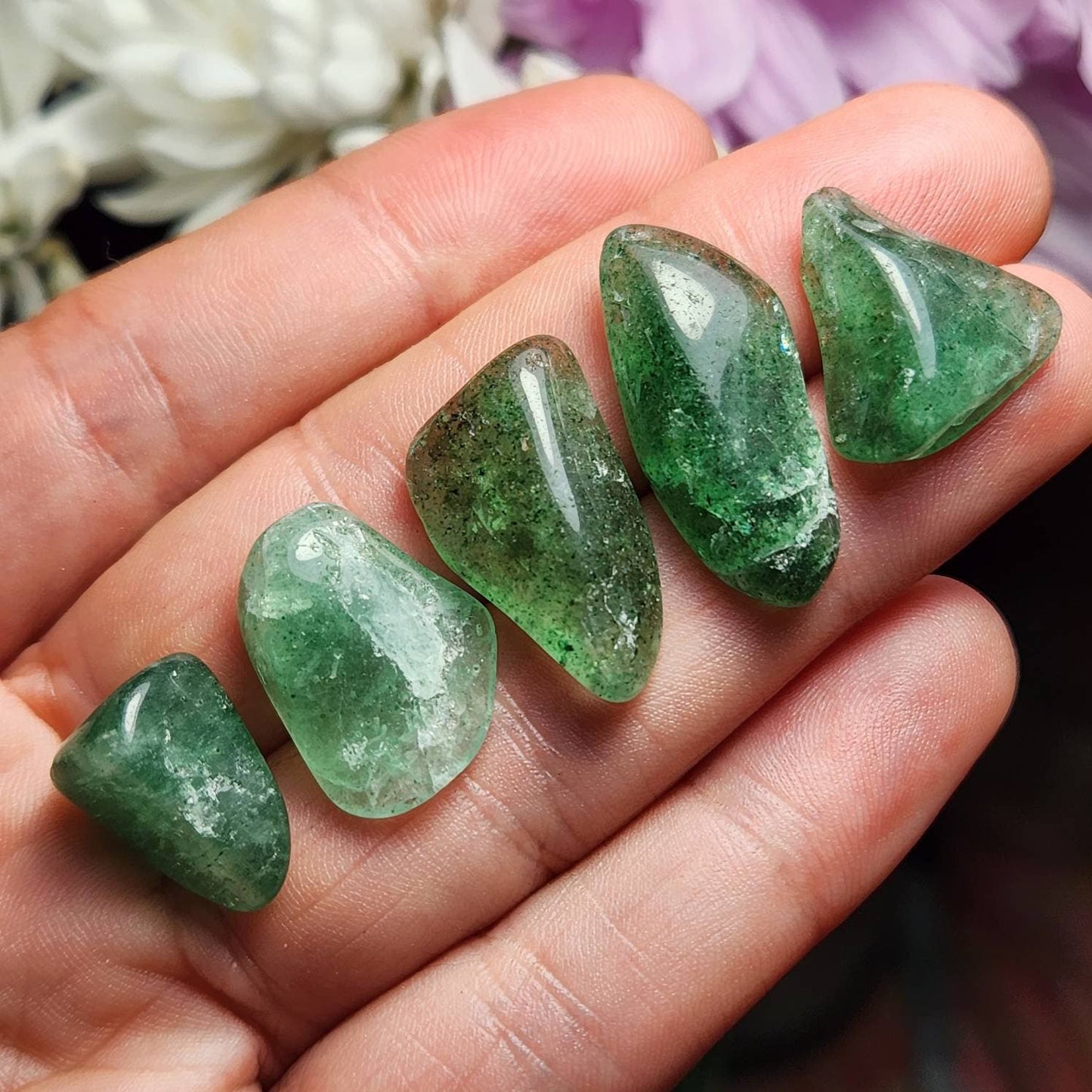 Green Strawberry Quartz Crystal