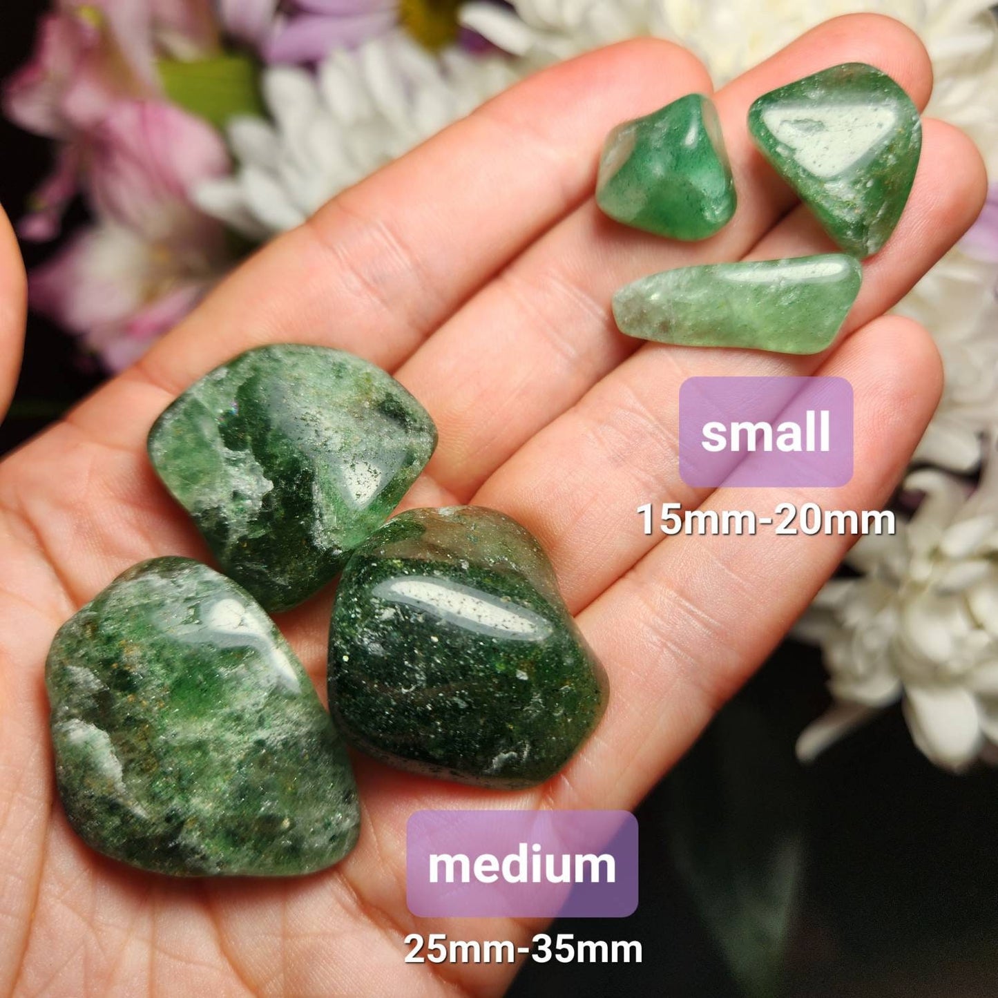 Green Strawberry Quartz Crystal