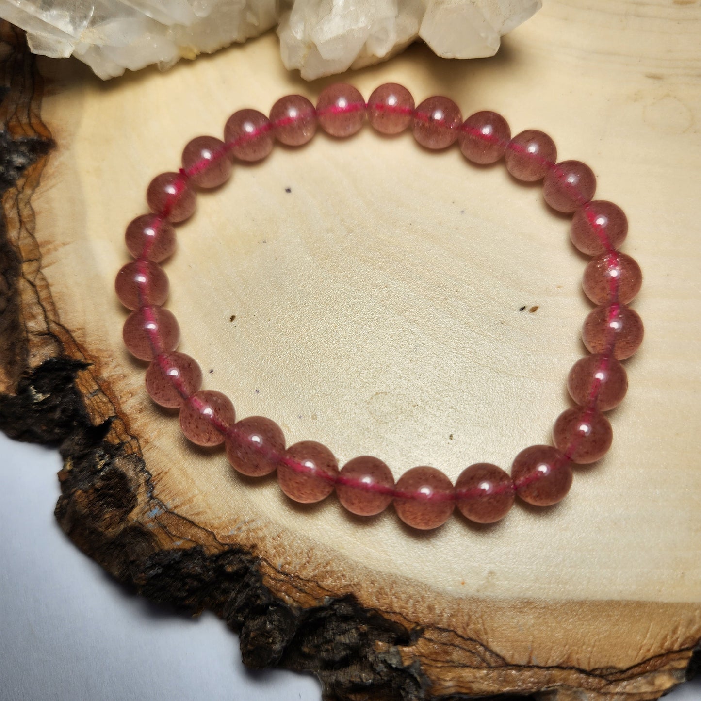 Strawberry Quartz Bracelet