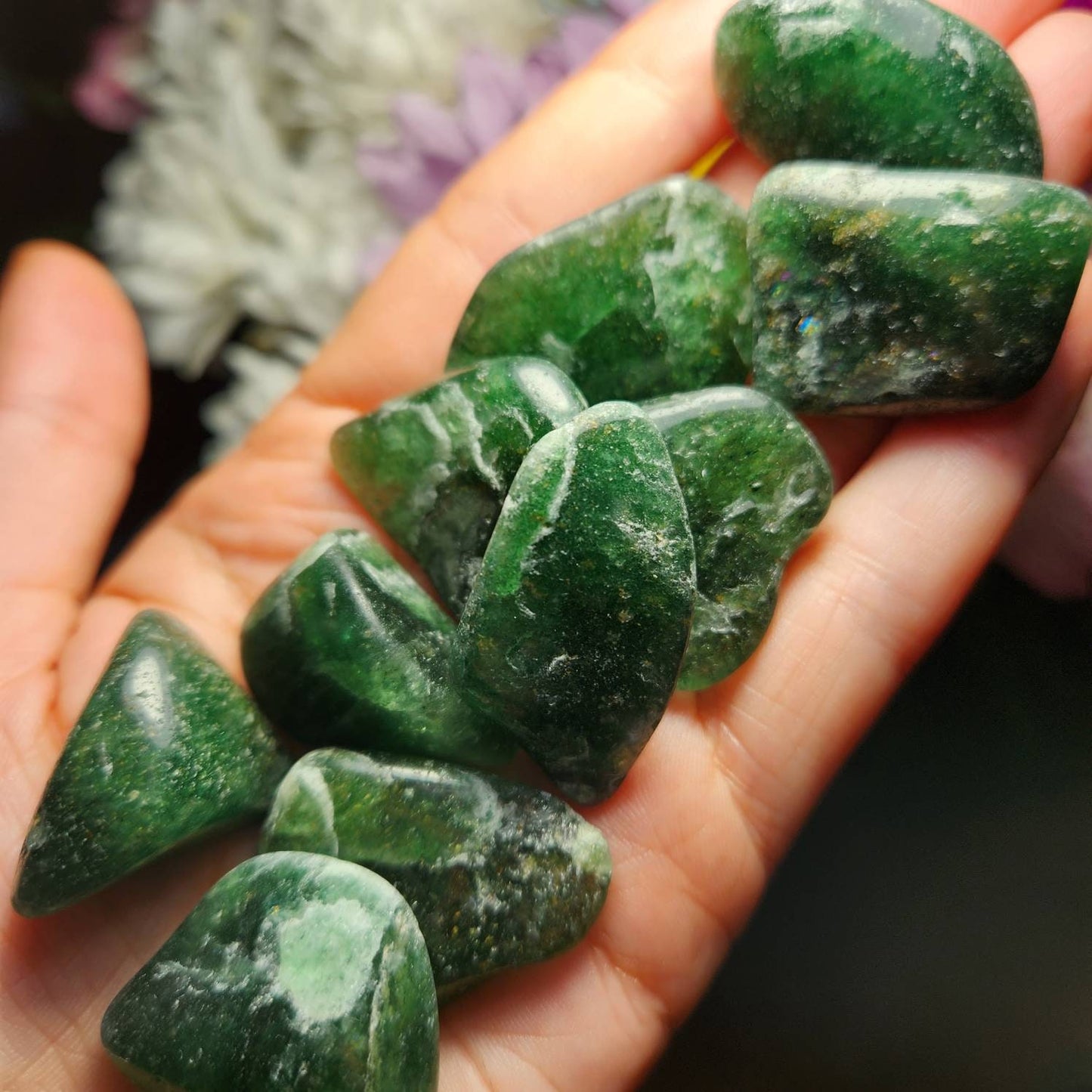 Green Strawberry Quartz Crystal