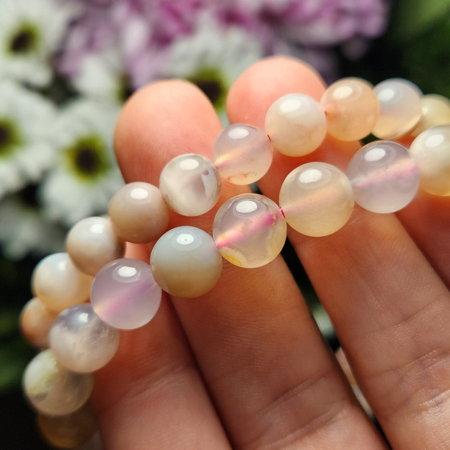 Flower Agate Bracelet