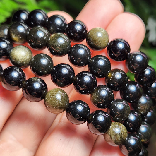 Silver Obsidian Bracelet
