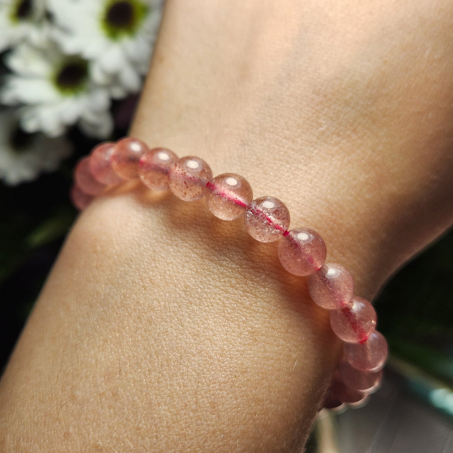 Strawberry Quartz Bracelet