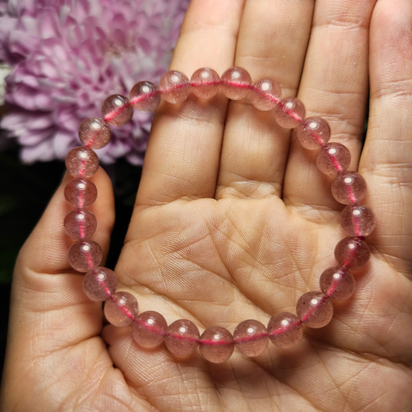 Strawberry Quartz Bracelet