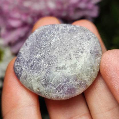 Lepidolite Polished Stone 1.25", Lepidolite Crystal Specimen