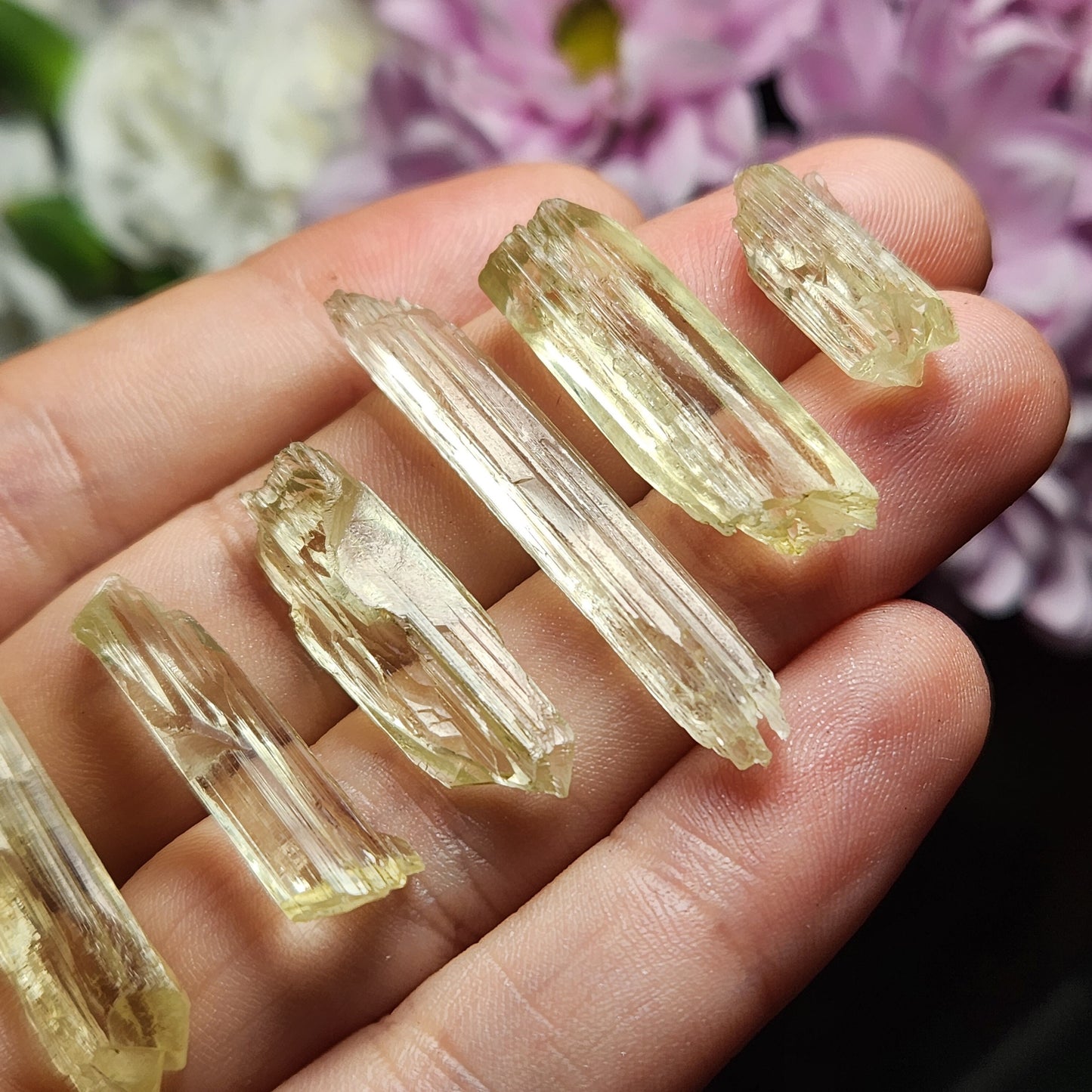 Yellow Kunzite Crystal