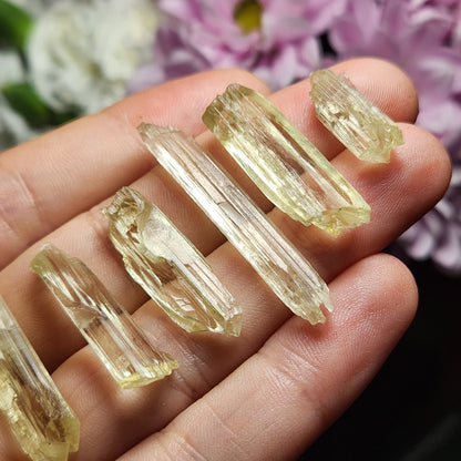 Yellow Kunzite Crystal