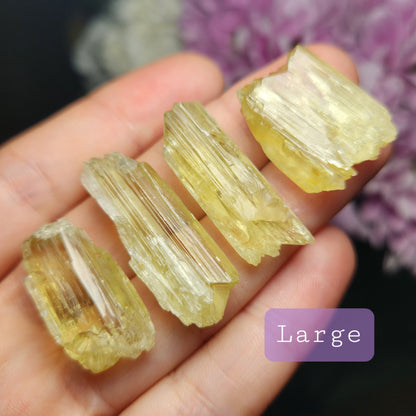 Yellow Kunzite Crystal