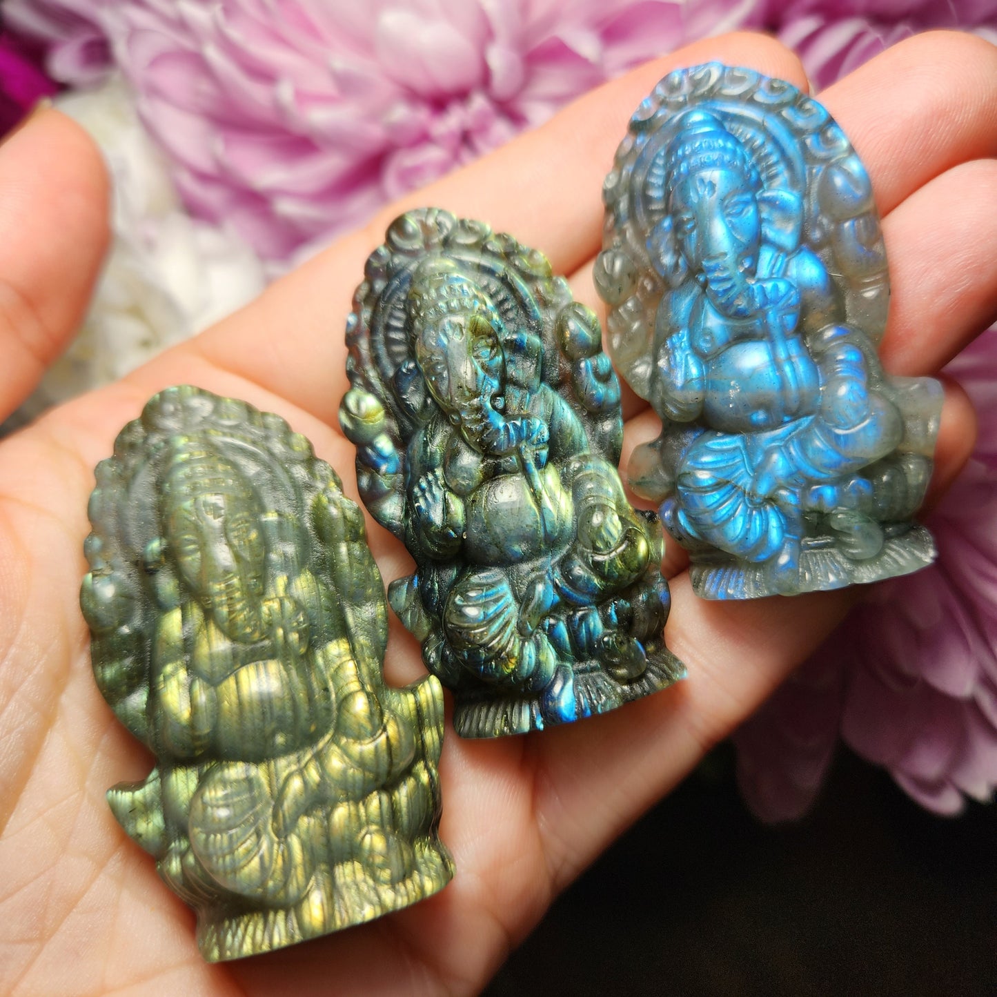 Labradorite Ganesh