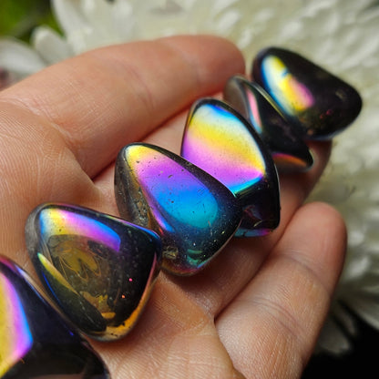 Rainbow Aura Quartz Crystal
