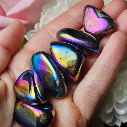 Rainbow Aura Quartz Crystal
