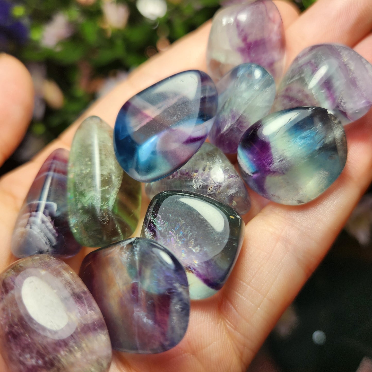 Rainbow Fluorite Crystal
