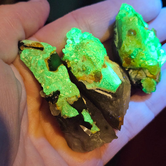 Hyalite Opal and Smoky Quartz