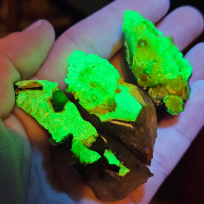 Hyalite Opal and Smoky Quartz