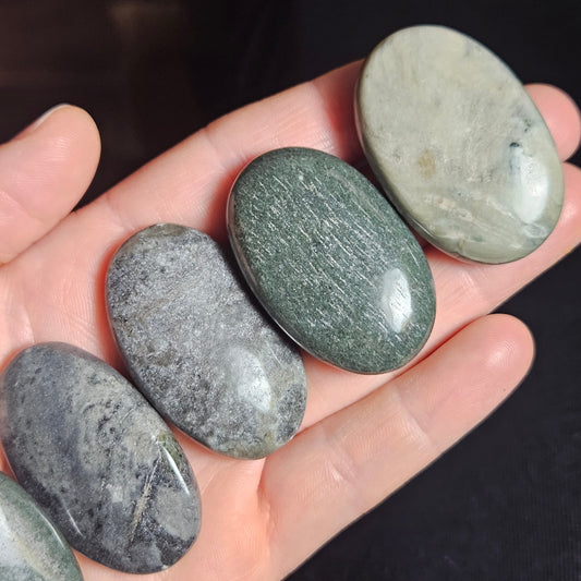 Dianite "Blue Jade" Palm Stone