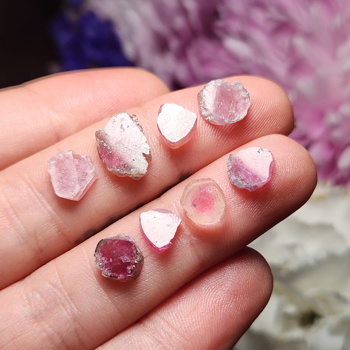 Pink Tourmaline Slice