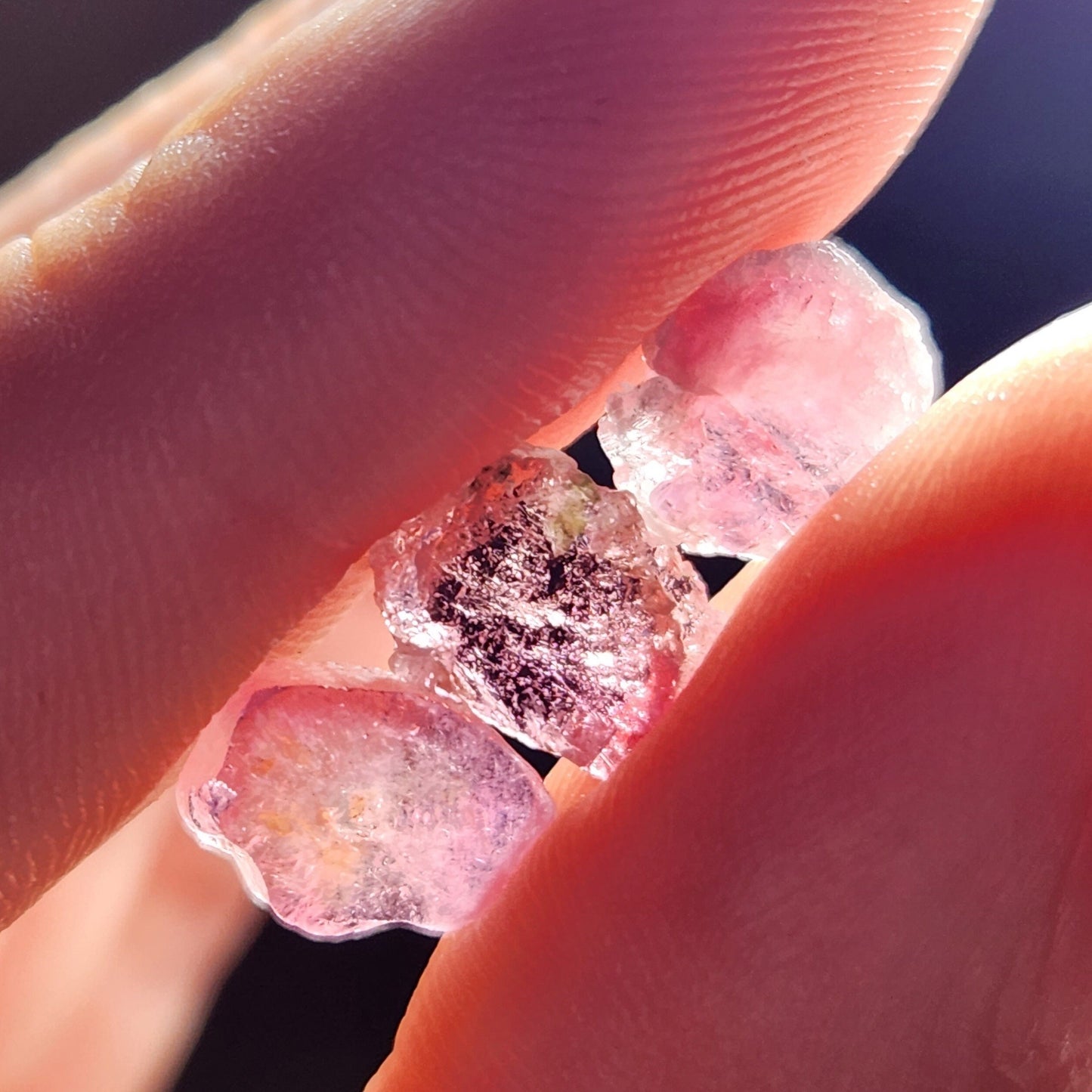 Pink Tourmaline Slice