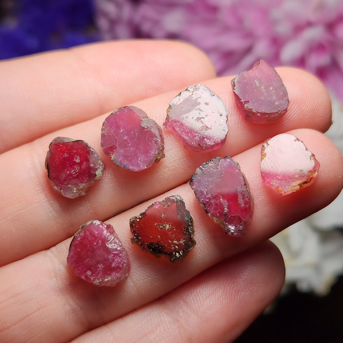 Pink Tourmaline Slice