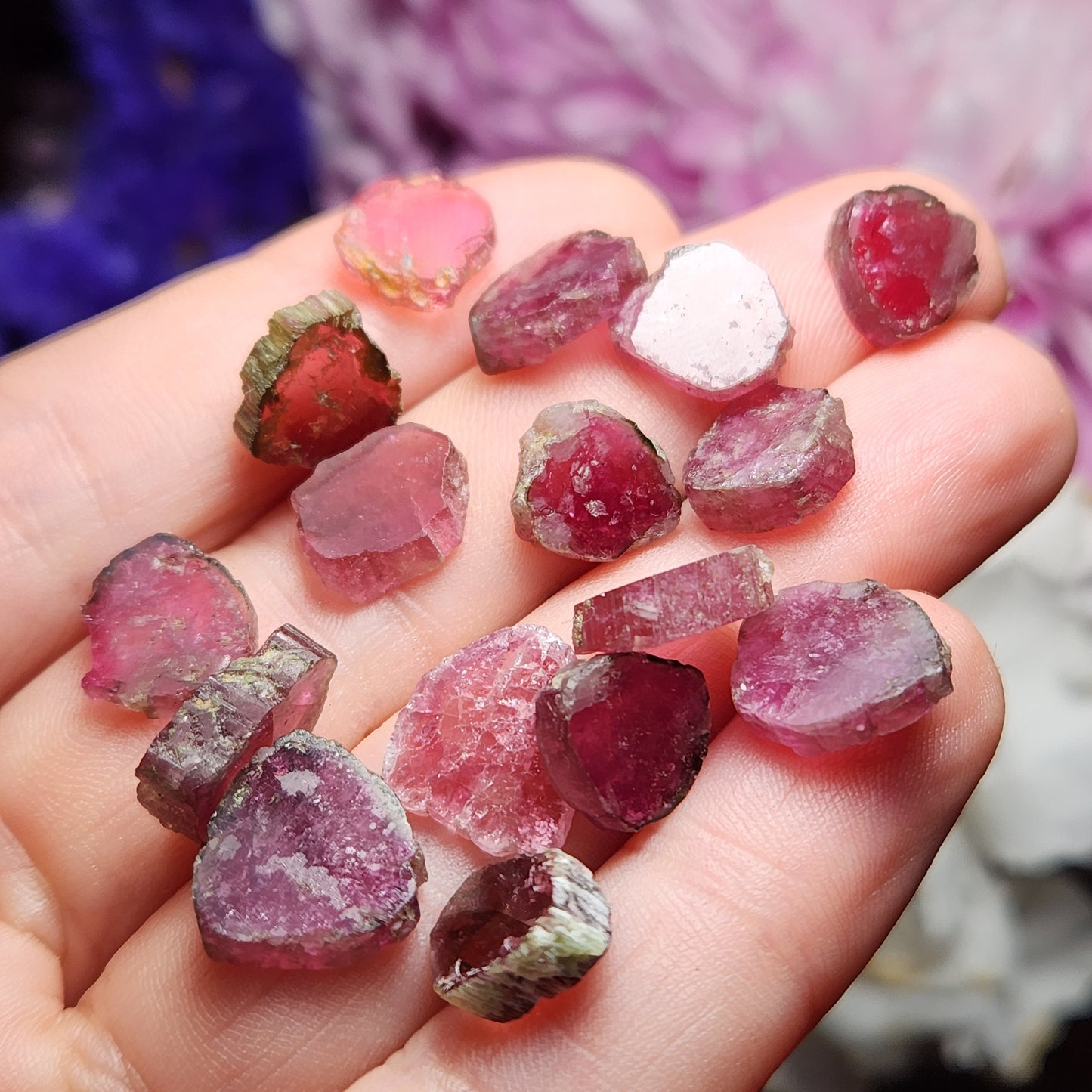 Pink Tourmaline Slice