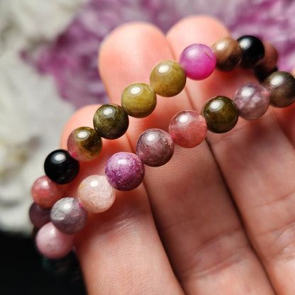 Watermelon Tourmaline Bracelet