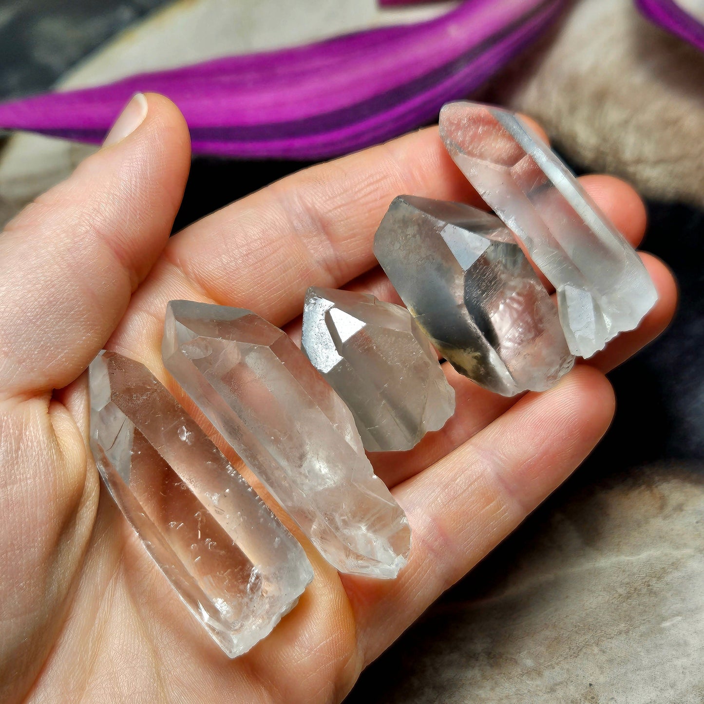 Actinolite Quartz Point