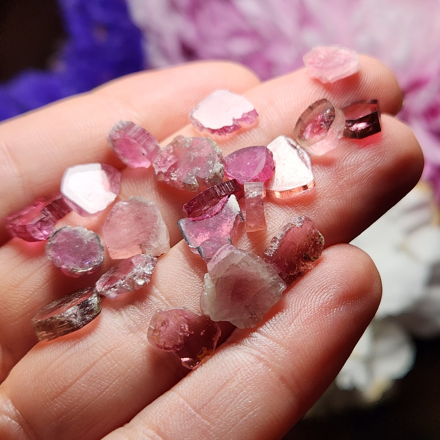 Pink Tourmaline Slice