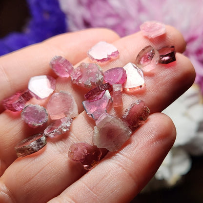 Pink Tourmaline Slice