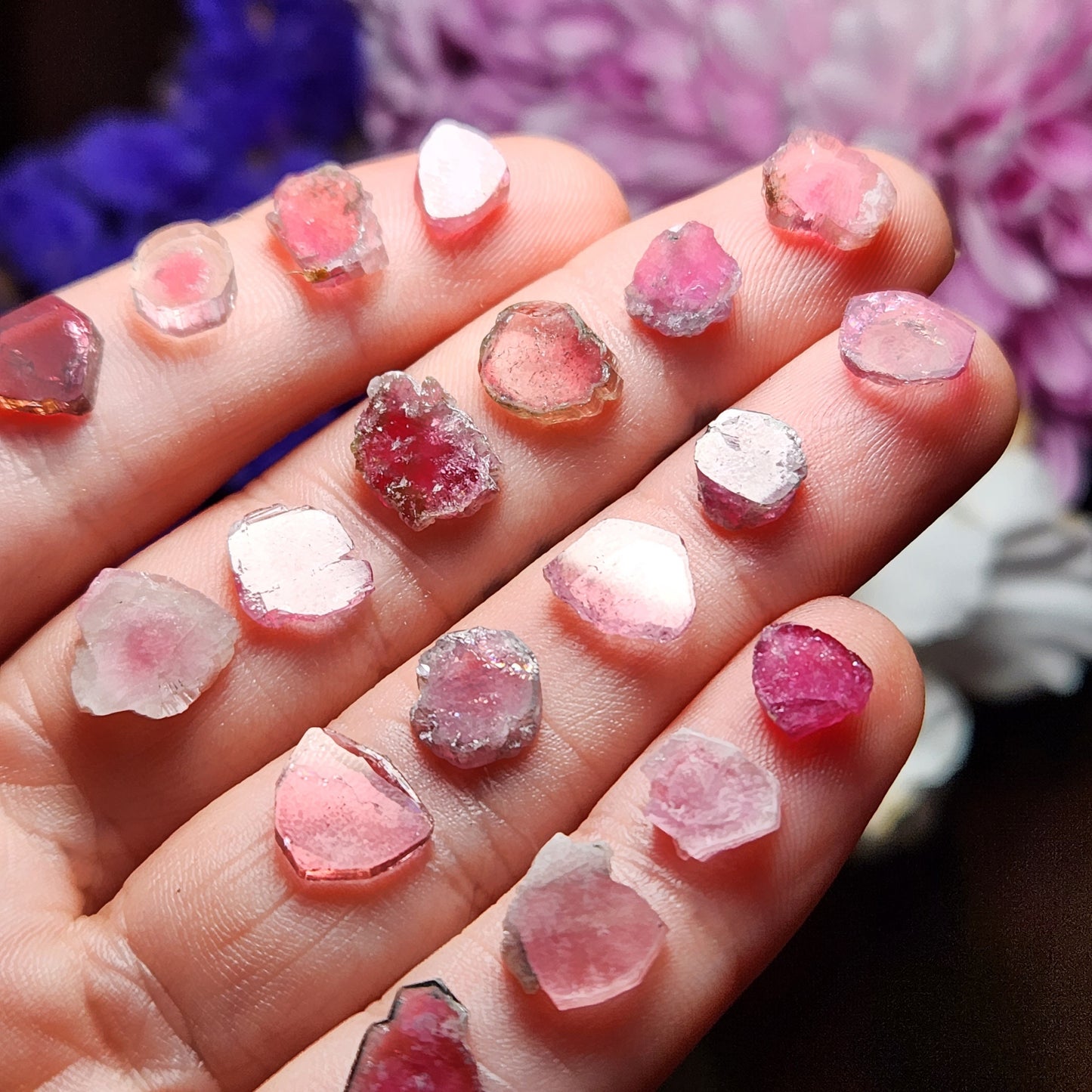 Pink Tourmaline Slice