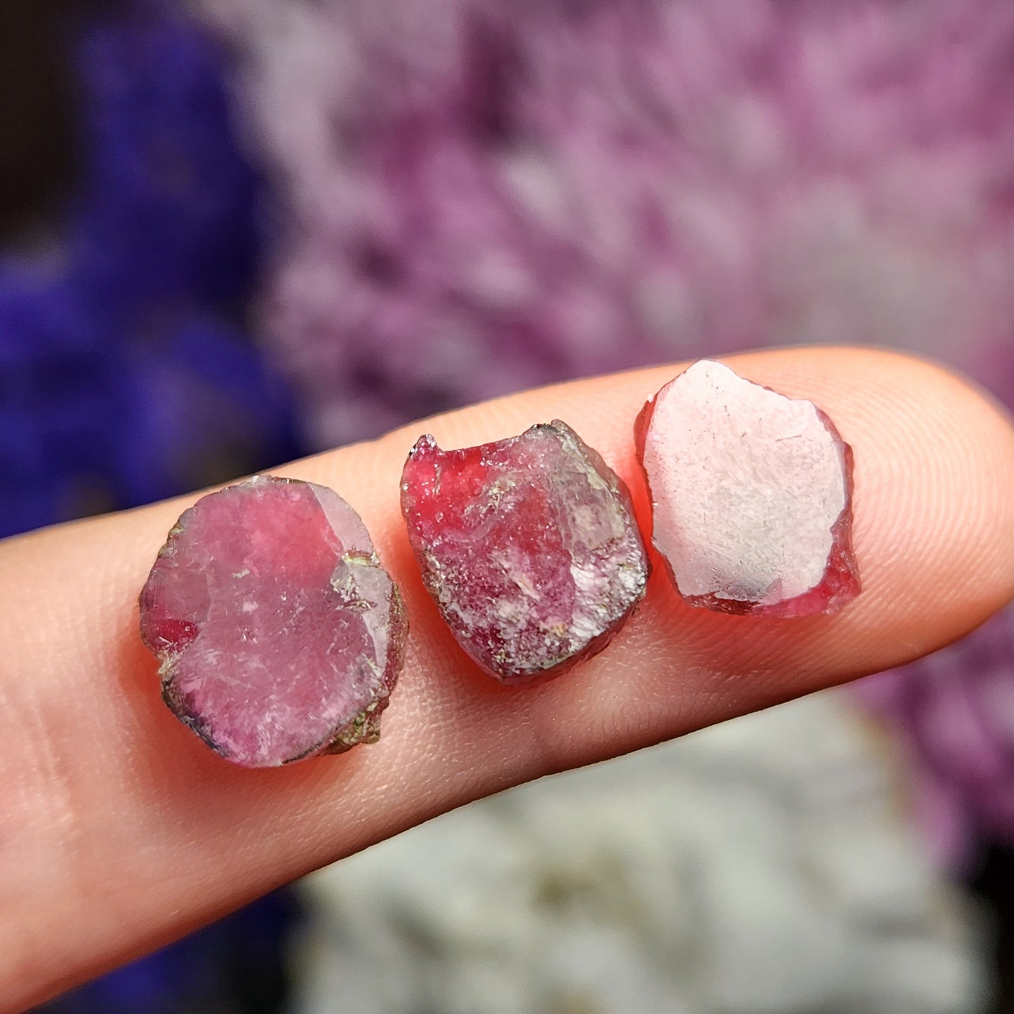Pink Tourmaline Slice