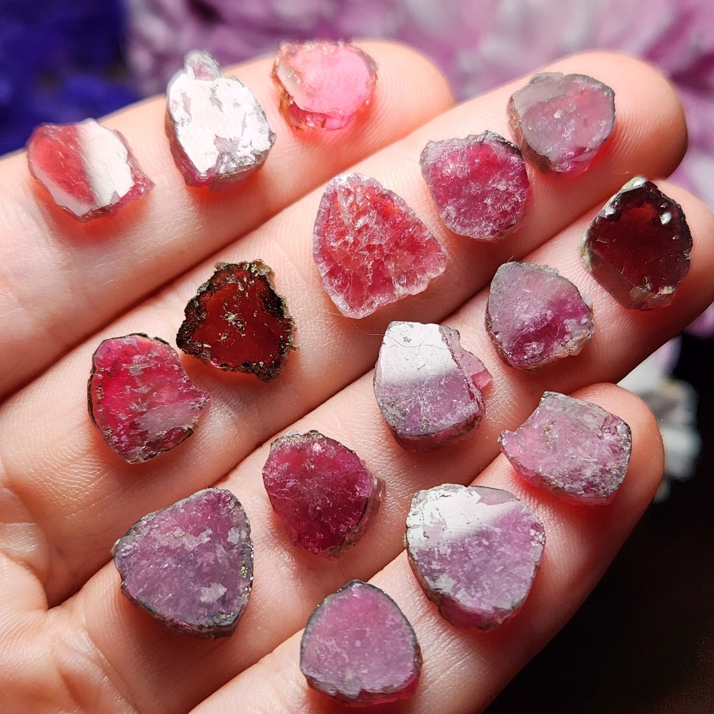 Pink Tourmaline Slice