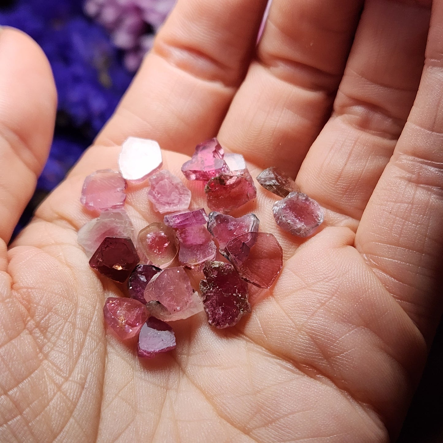 Pink Tourmaline Slice