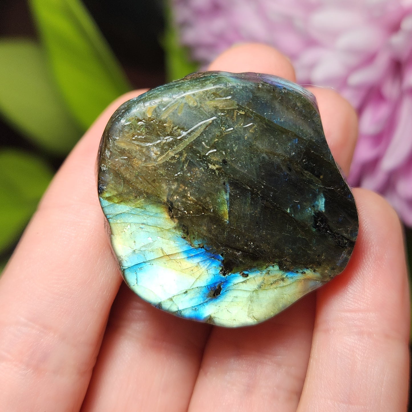 Labradorite Crystal Rose