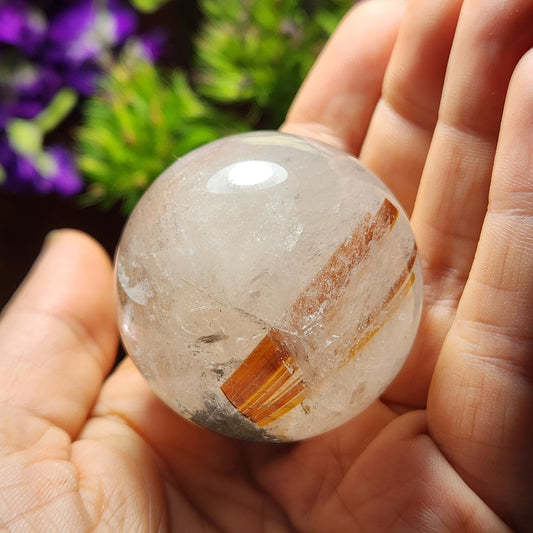 Rutilated Quartz Sphere