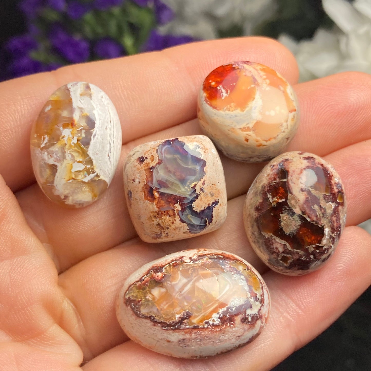 Mexican Fire Opal Crystal, Fire Opal Cabochon