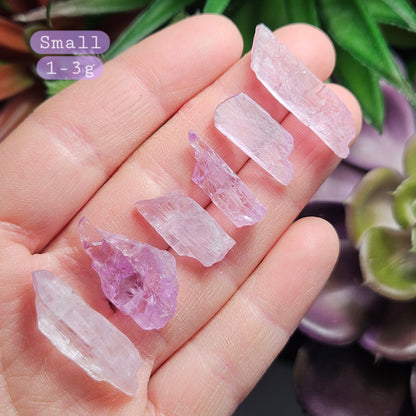 Etched Purple Kunzite Crystal, Raw Lavender Kunzite Specimen