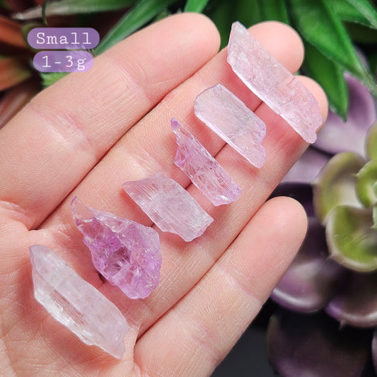 Etched Purple Kunzite Crystal, Raw Lavender Kunzite Specimen