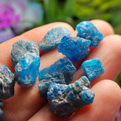 Neon Blue Apatite Crystal