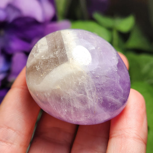 Chevron Amethyst Palm Stone