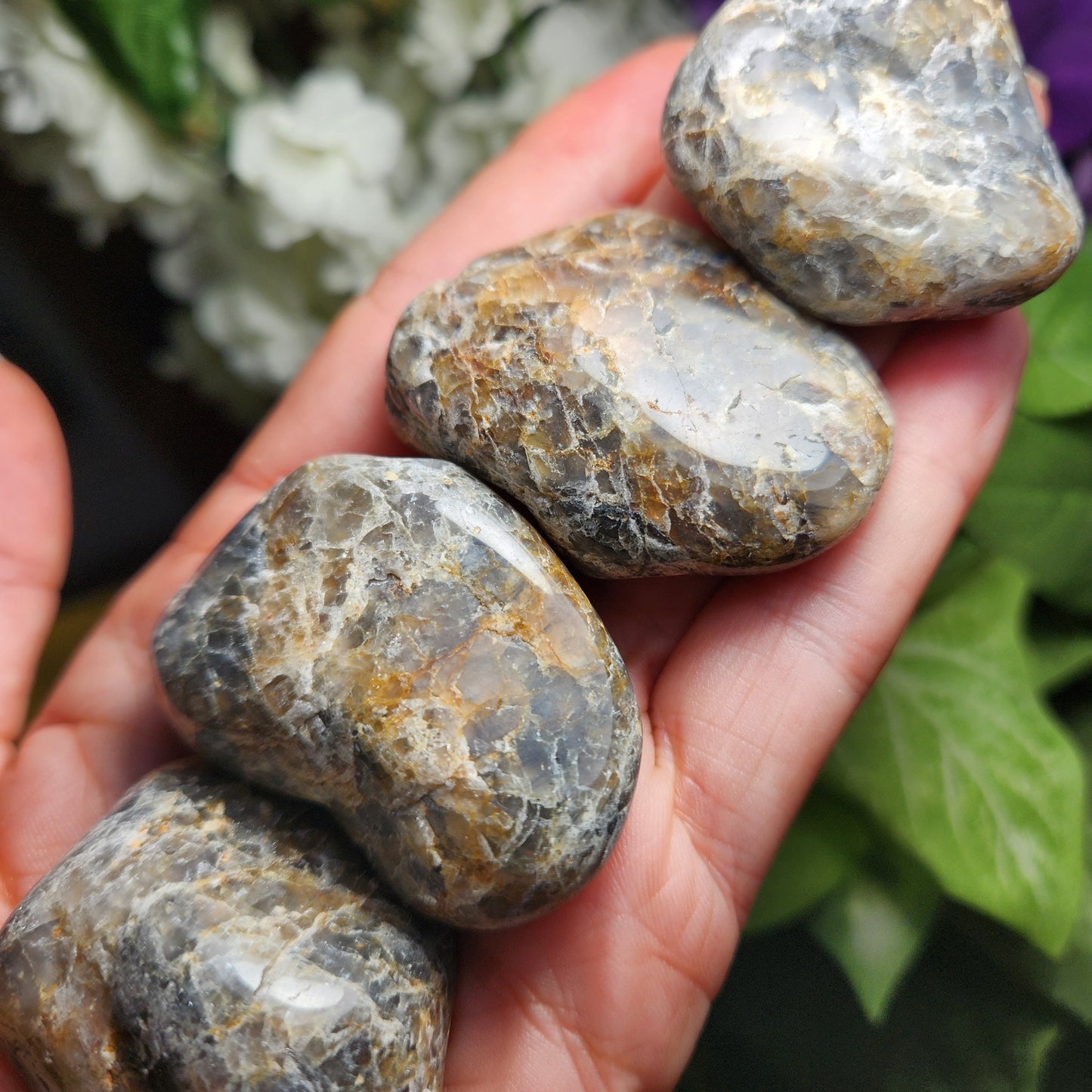 Blue Riebeckite in Quartz